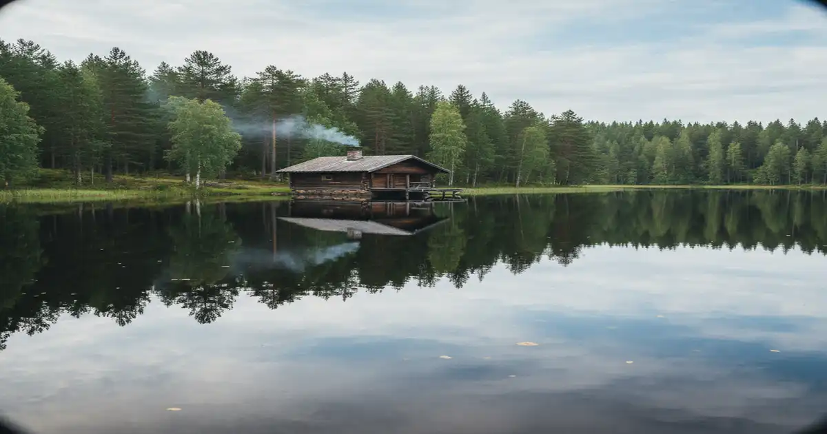 Mökki am See in Finnland