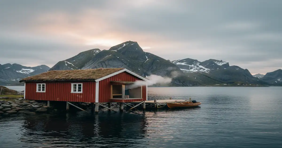 Ferienhaus Lofoten mit Sauna