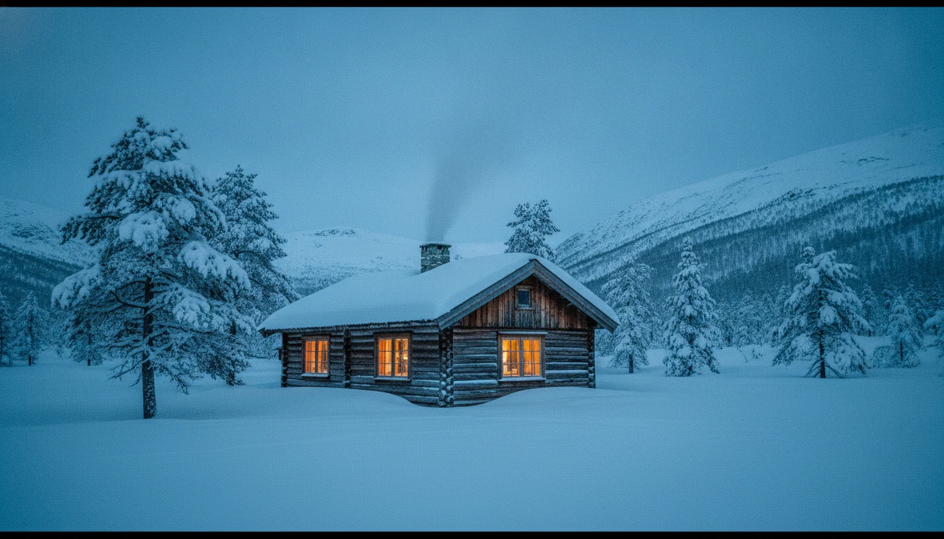 Ferienhaus Norwegen im Winter