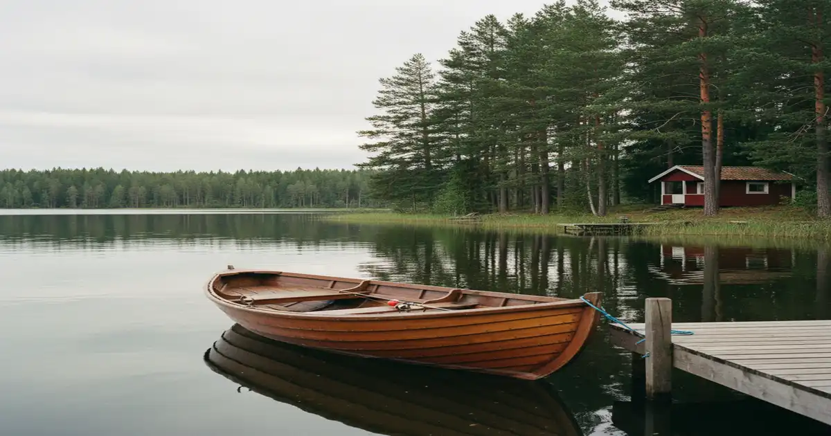 Ferienhaus Schweden mit Boot