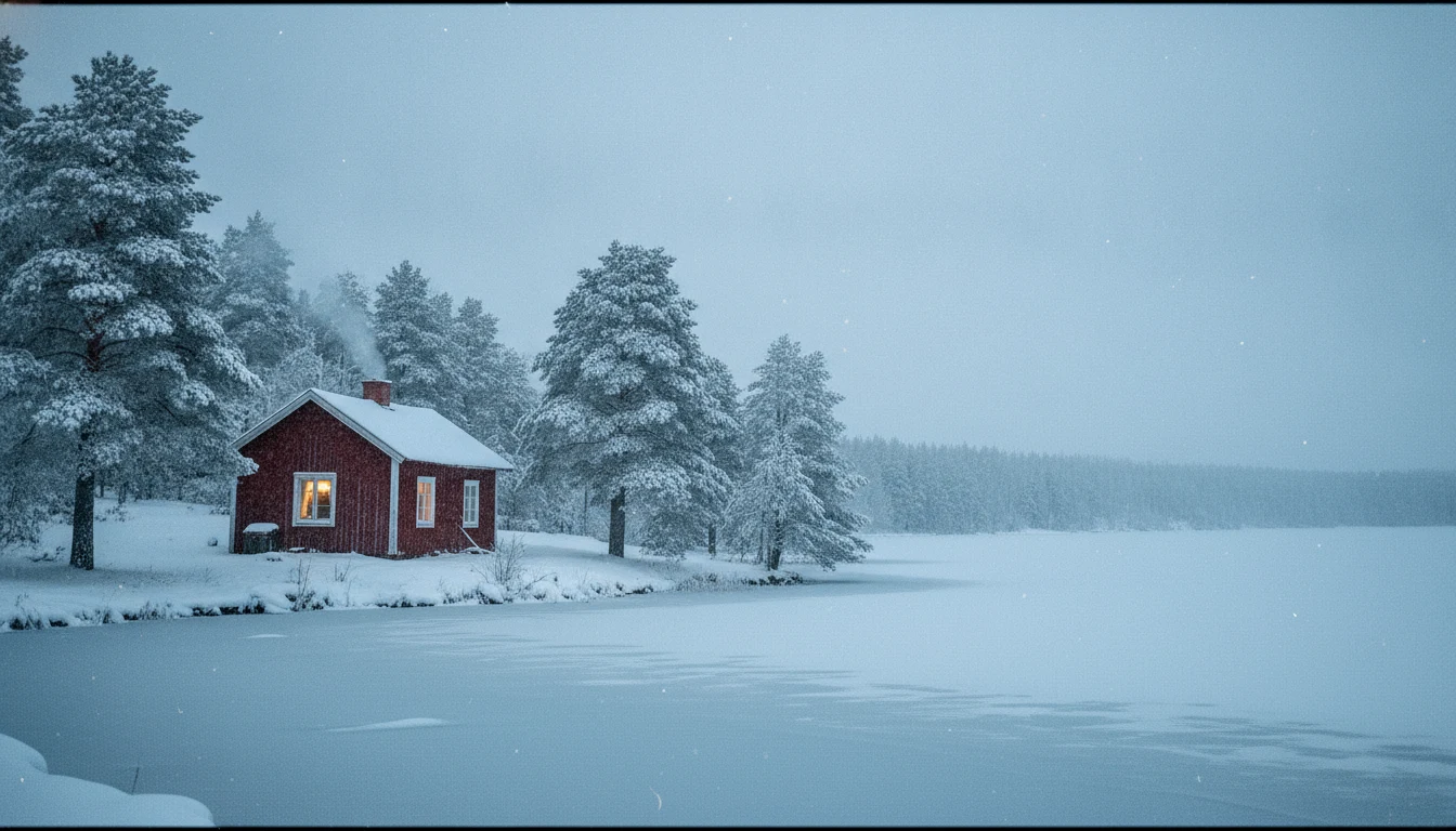 Ferienhaus in Schweden im Winter