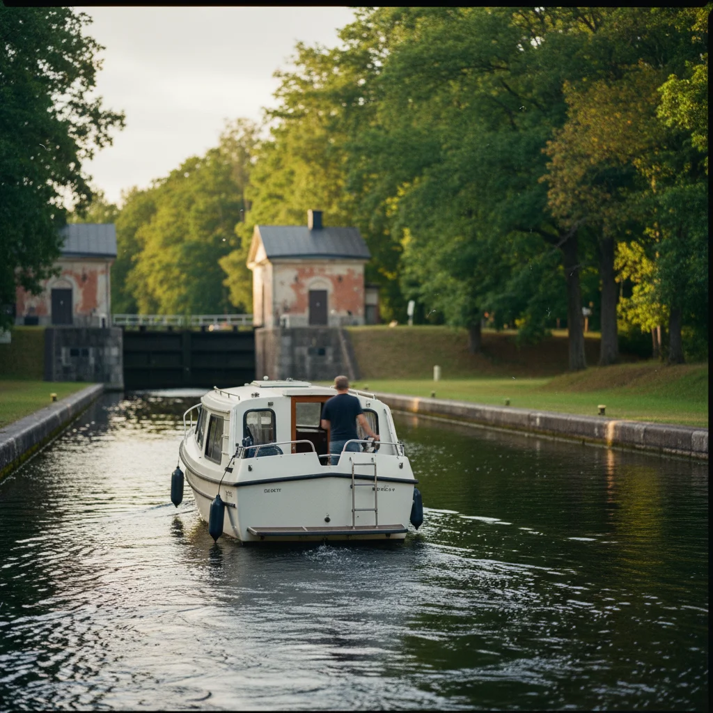 Hausboote in Schweden