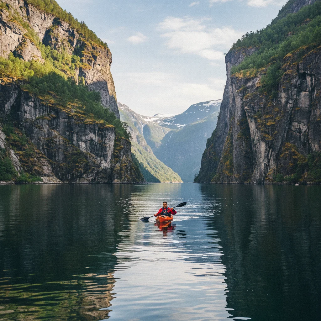 Kajakfahren in Norwegen