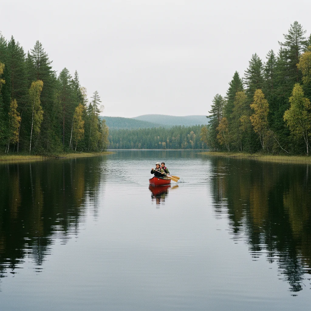 Kanufahren in Finnland