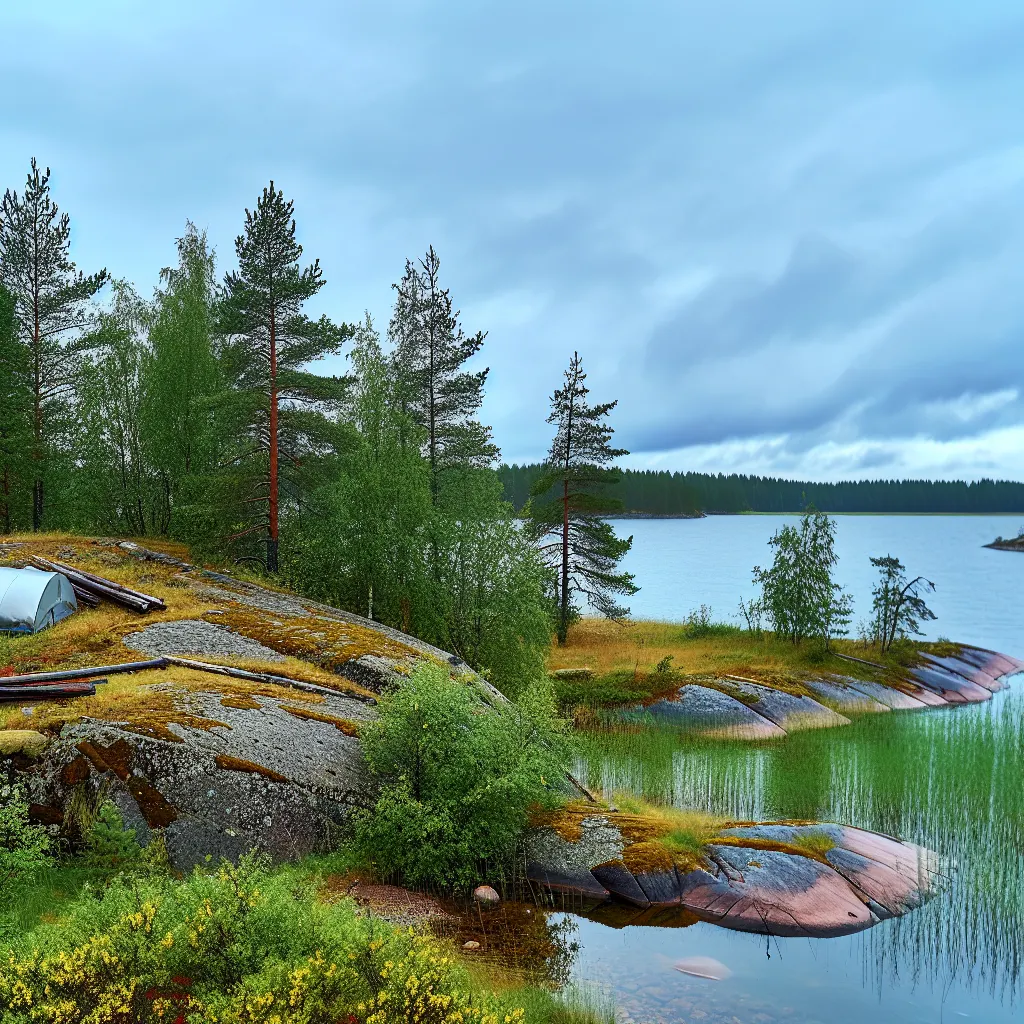 The largest lakes in Finland