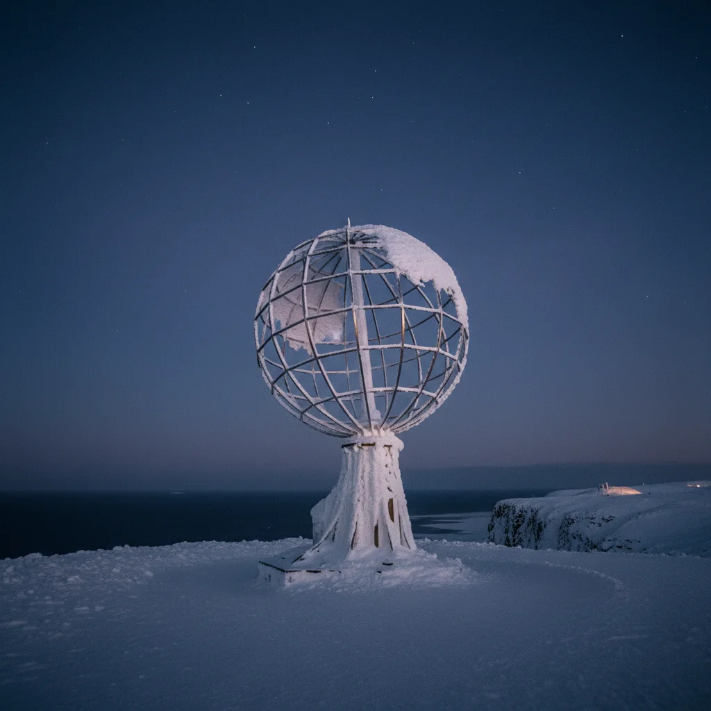 Nordkap im Winter