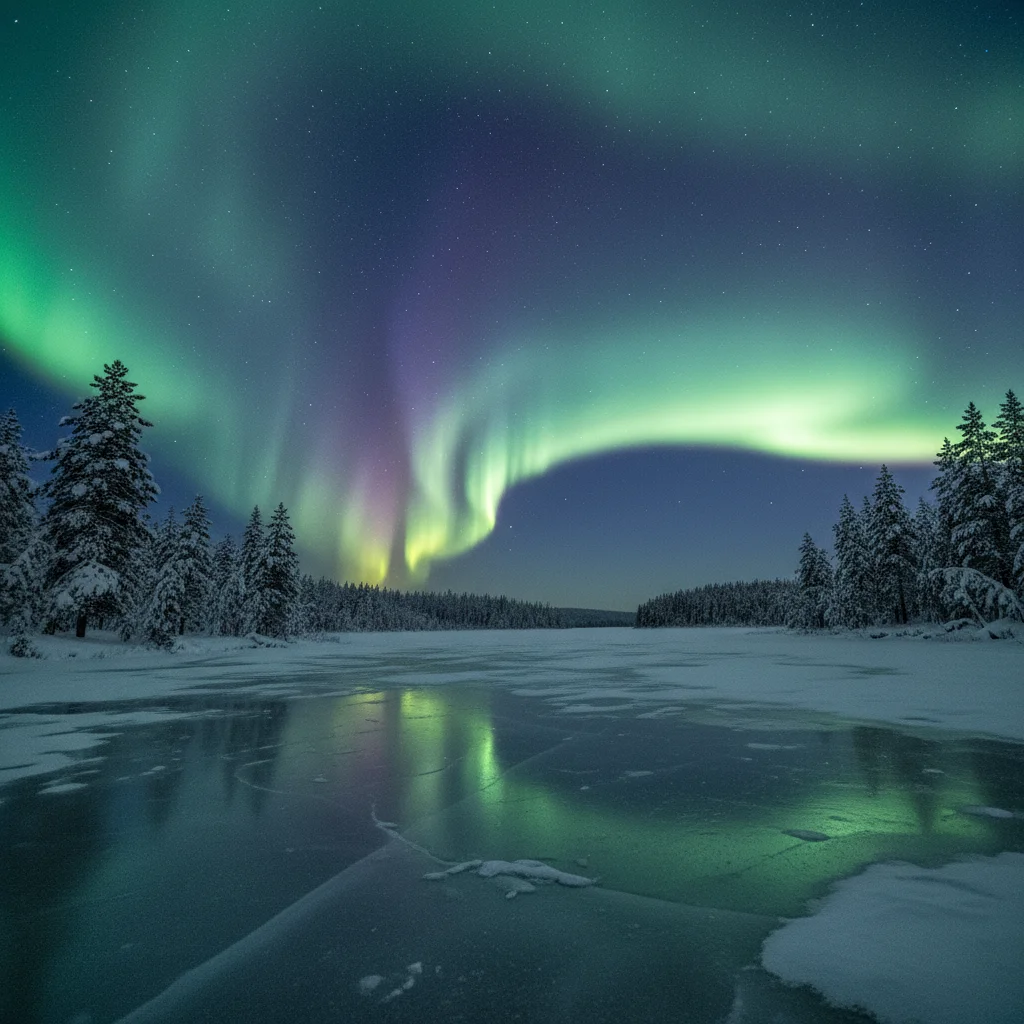 Nordlichter in Lappland