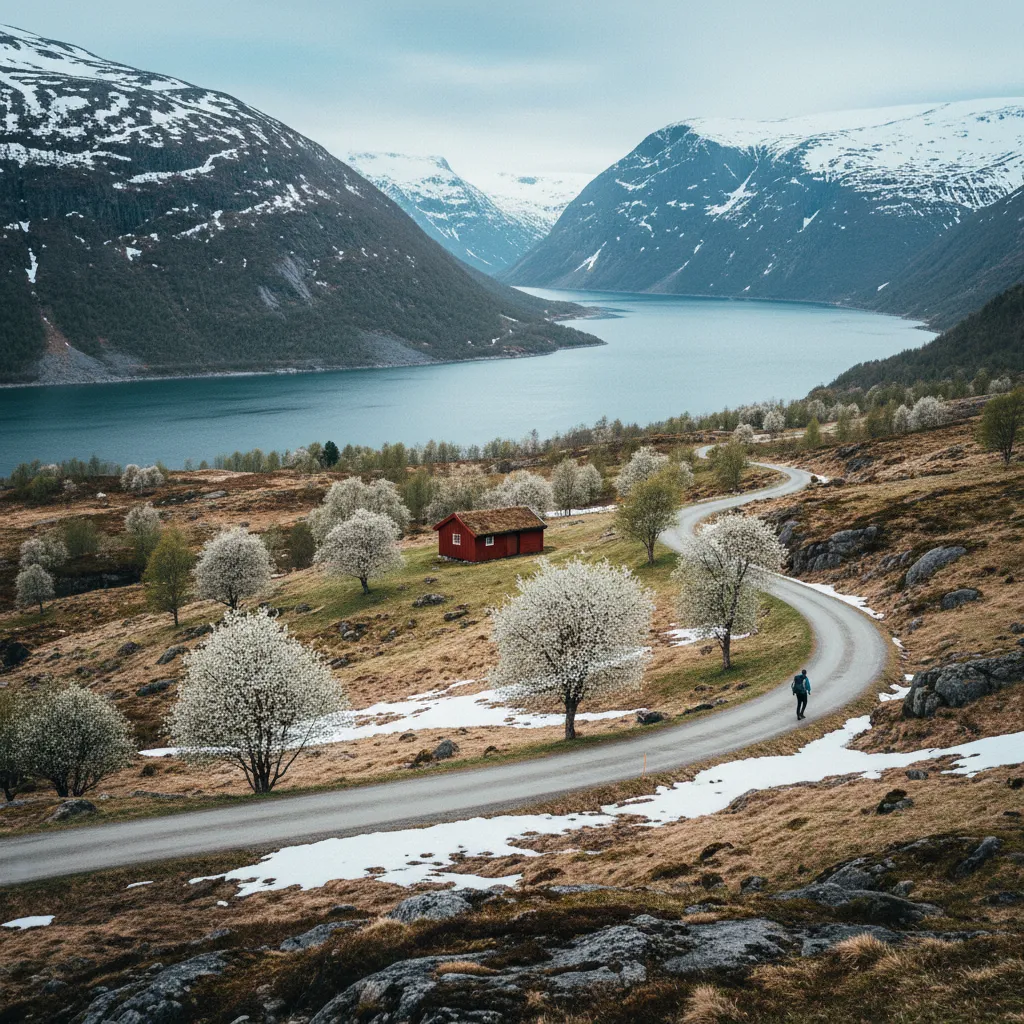 Norwegen im Frühling: Schneeschmelze, Wasserfälle und Licht