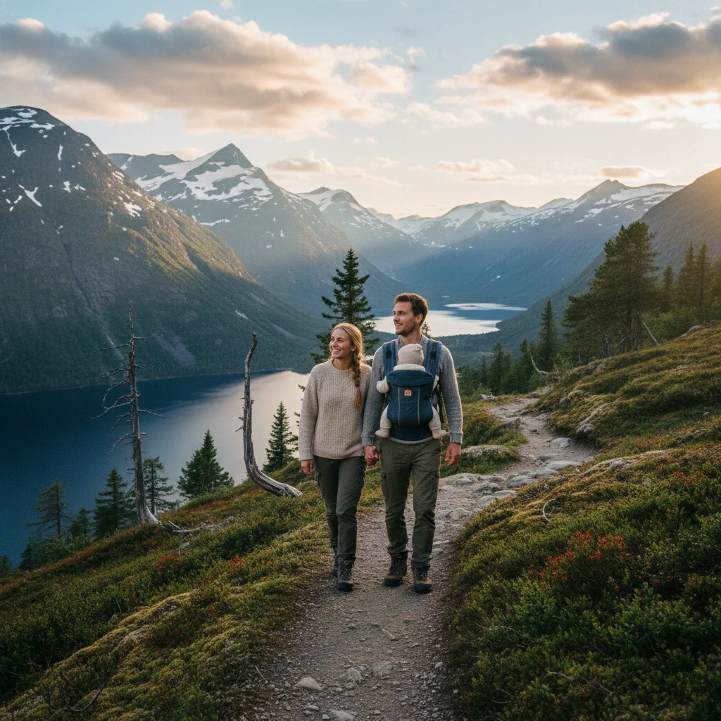 Norwegen mit Baby