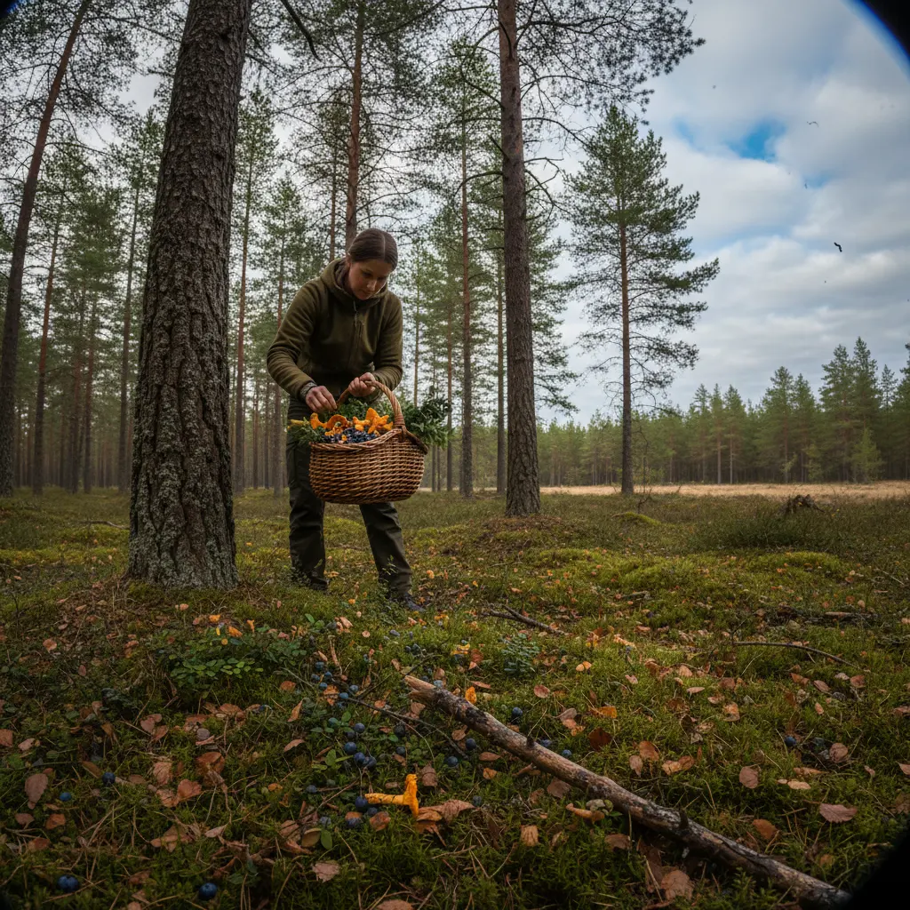 Pilze und Beeren sammeln in Schweden