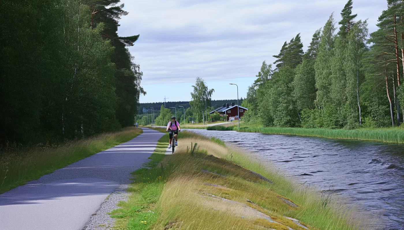 Radfahren am Götakanal
