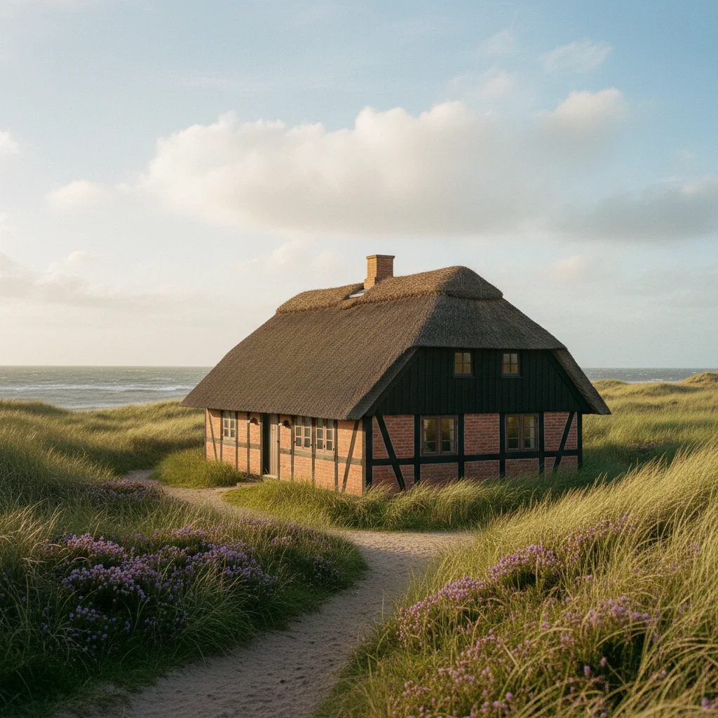 Reetdachhaus in Dänemark