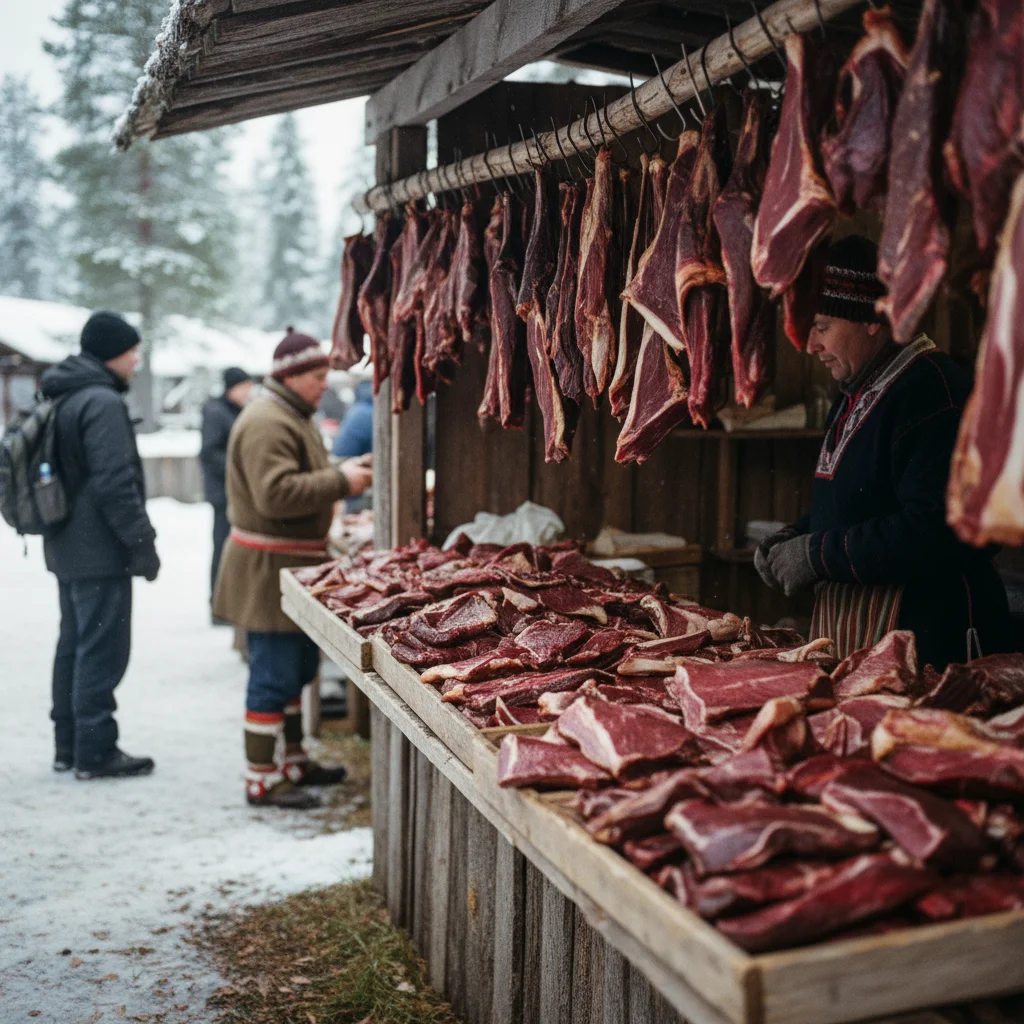 Rentierfleisch in Finnland