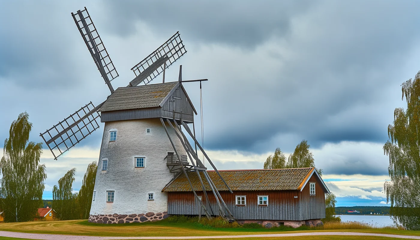 Historische Windmühle