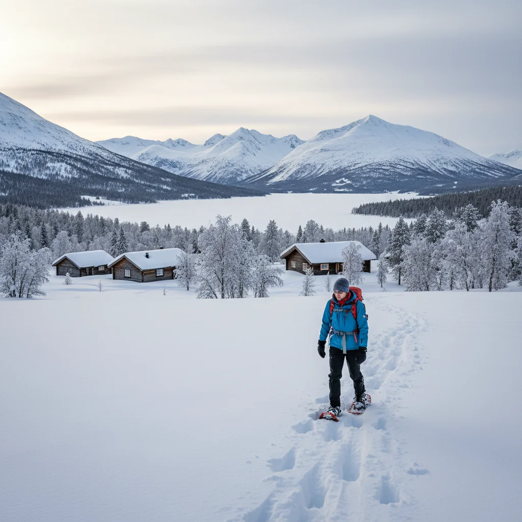 Schneeschuhwandern in Skandinavien