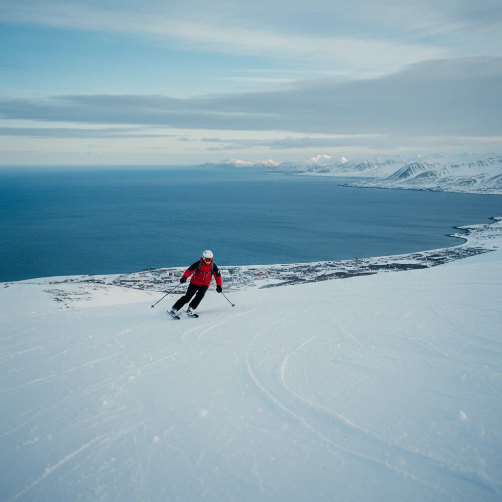 Skifahren auf Island