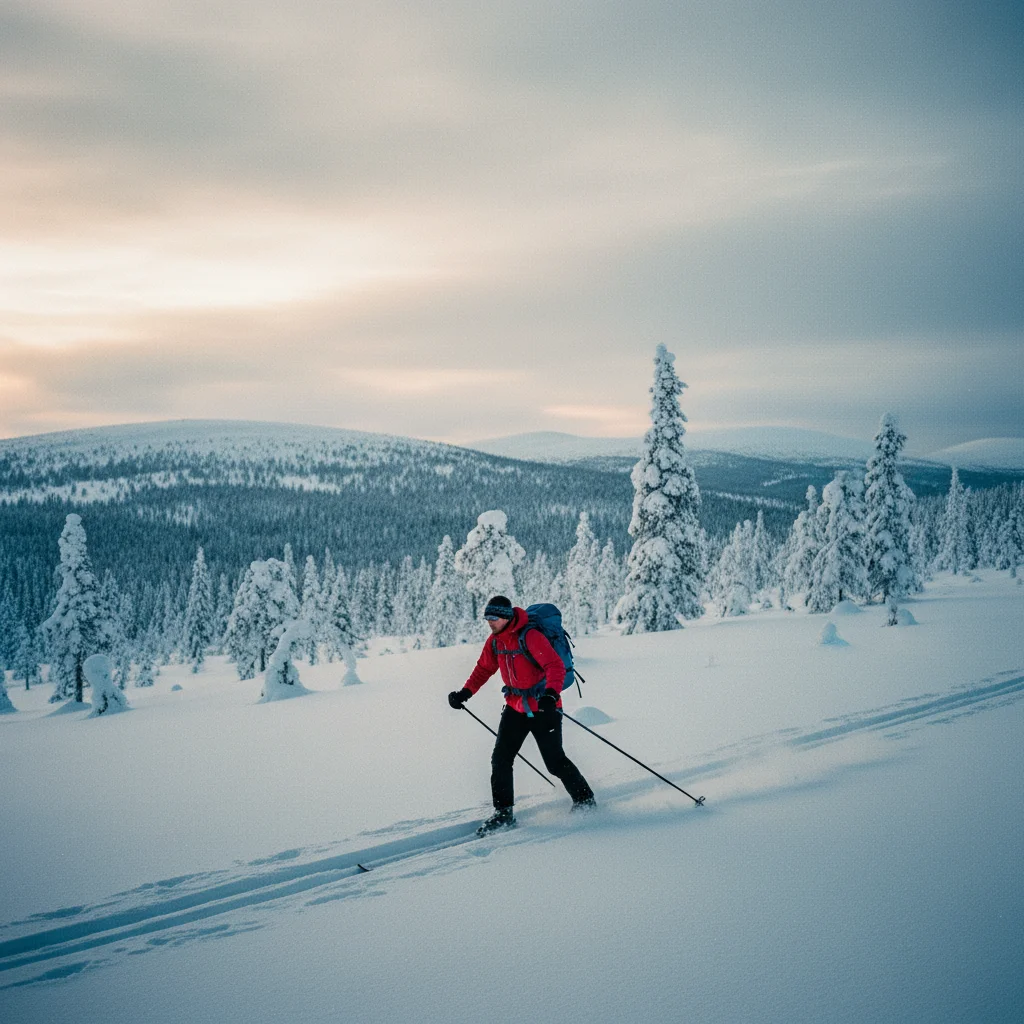 Skilanglauf in Lappland