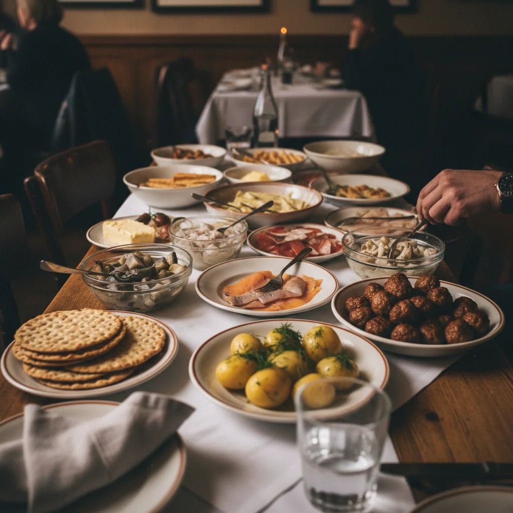 Smörgåsbord, Knäckebrot und Smörgås