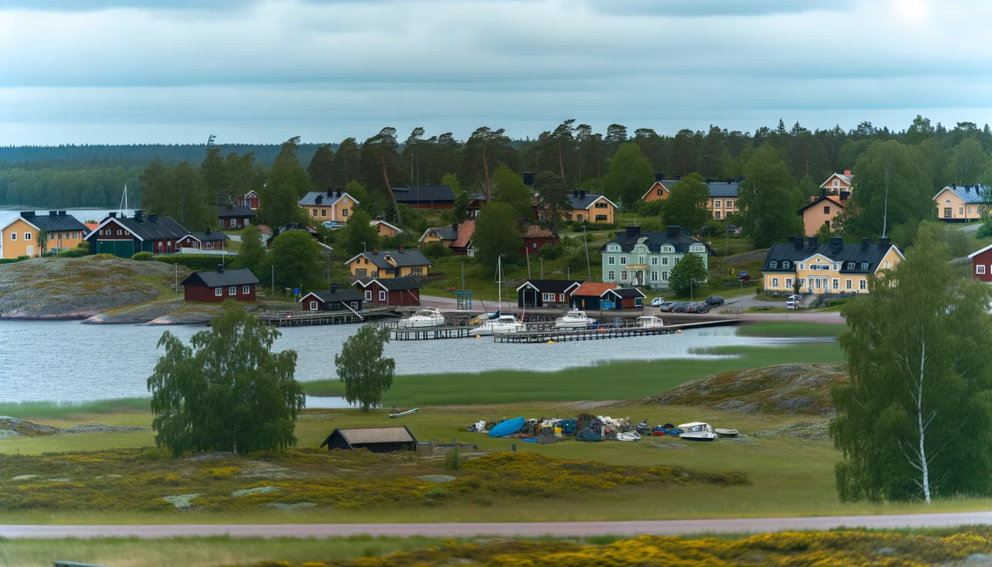 Küstenstadt in Småland