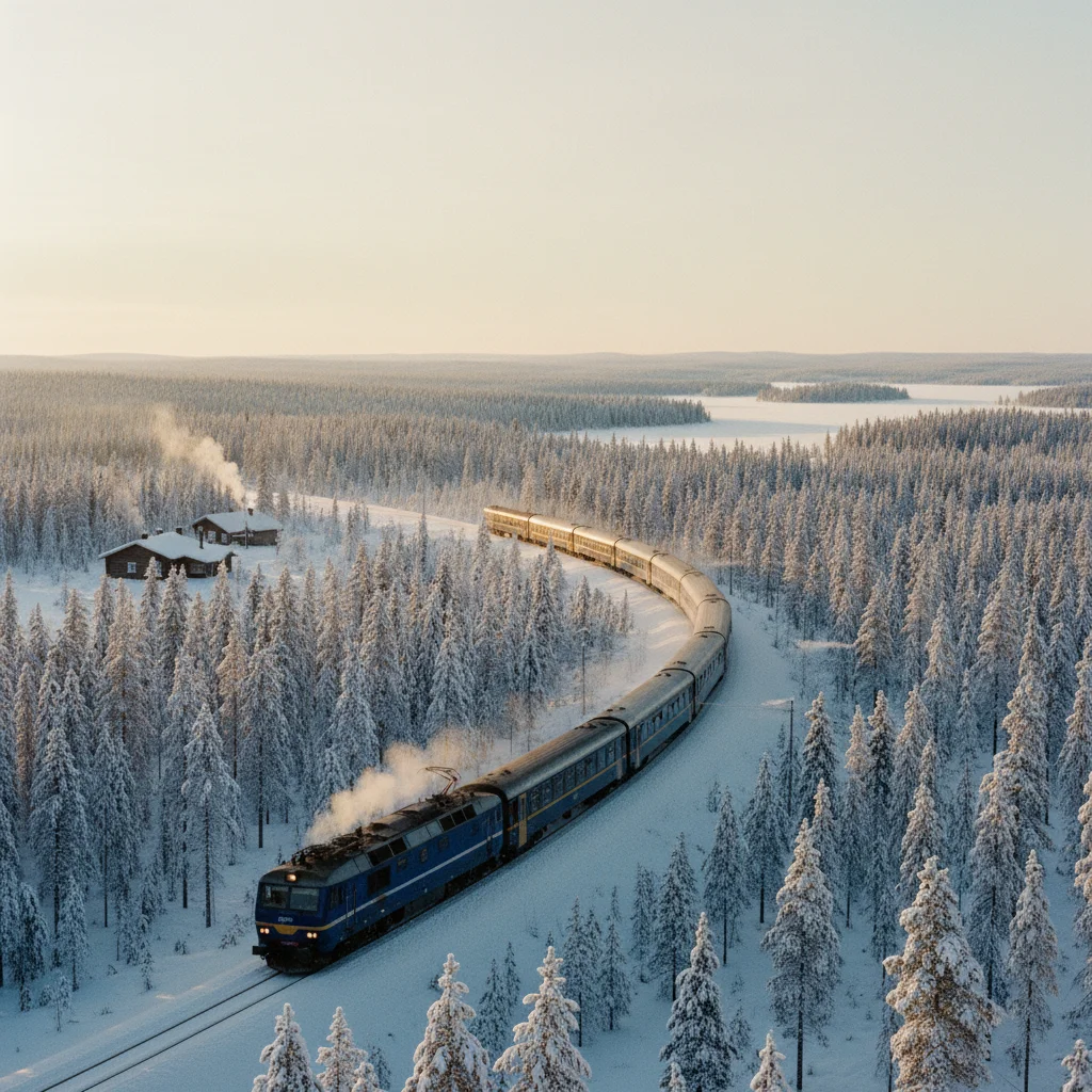 Zugfahren in Finnland