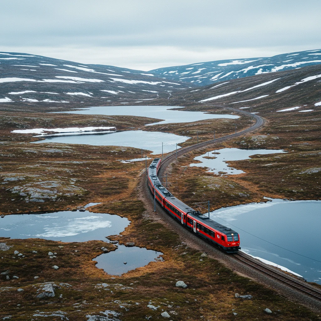 Zugfahren in Norwegen