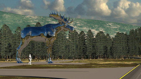 Größter Elch der Welt steht jetzt in Norwegen