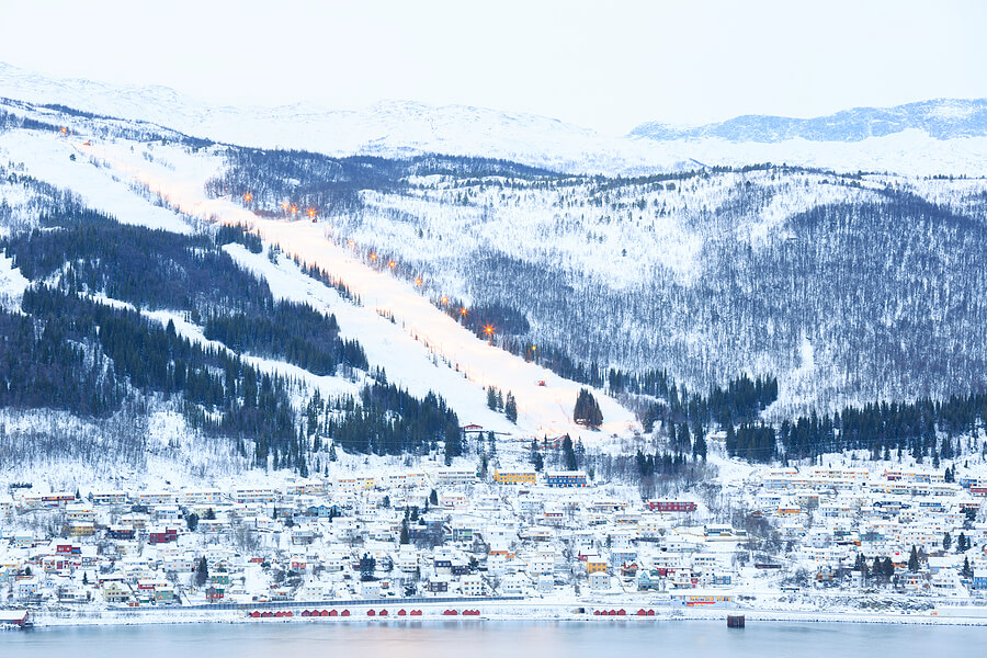 Skipiste in Narvik