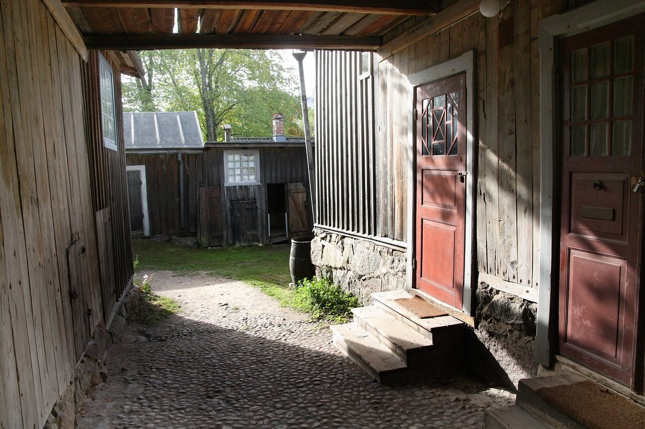 Holzhaus im Freilichtmuseum Turkus