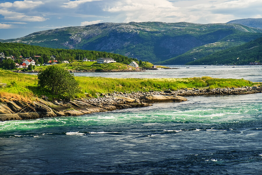 Angelgebiet Saltstraumen in Norwegen