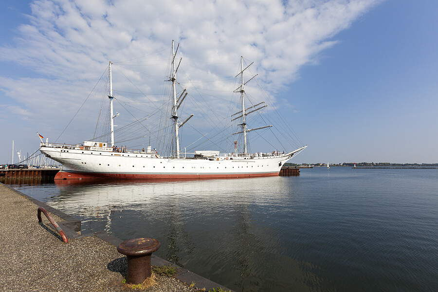 Segelschiff Gorch Fock in Stralsund