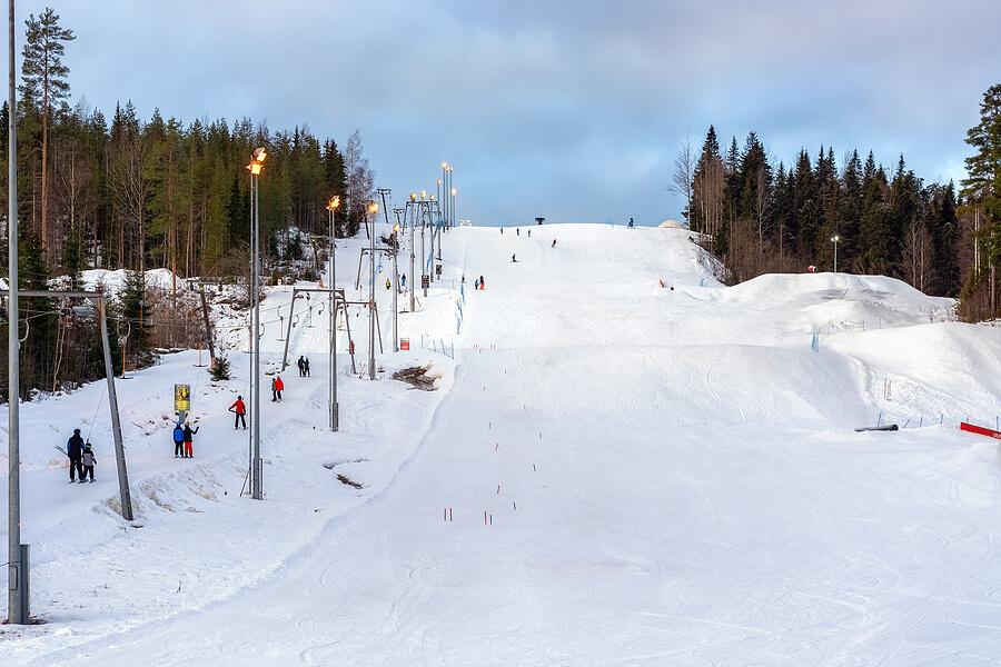Skiort in Jyväskylä, Finnland