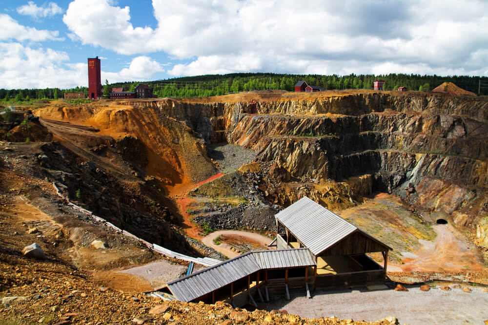 Kupfermine in Falun, Schweden