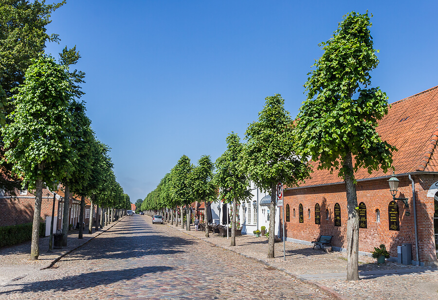 Schlossstraße in Mogeltonder, Dänemark