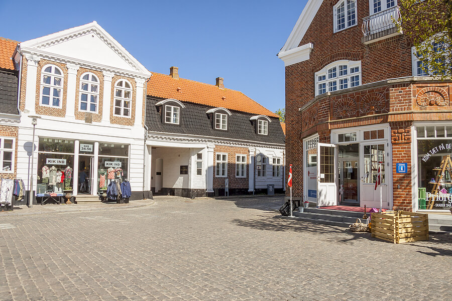 Stadtkern von Ringkobing, Dänemark