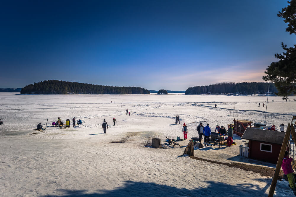 Winter in Falun, Schweden