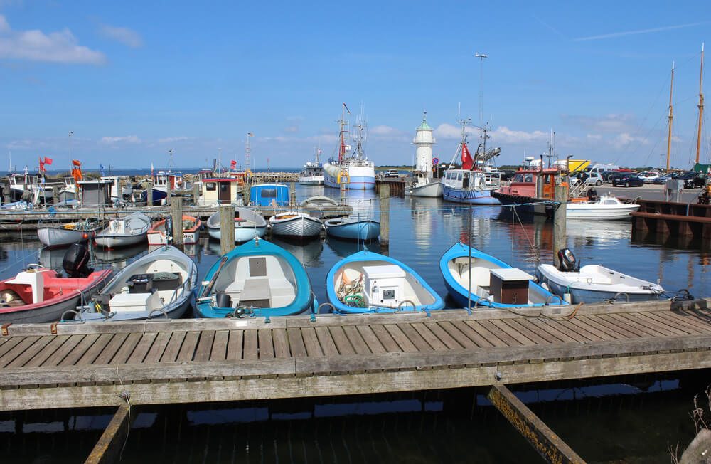 Aarosund Hafen in Haderslev, Dänemark