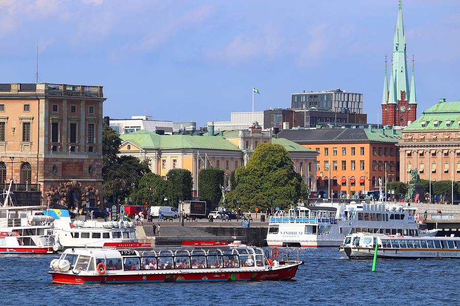 Bootsfahrt in Stockholm, Schweden