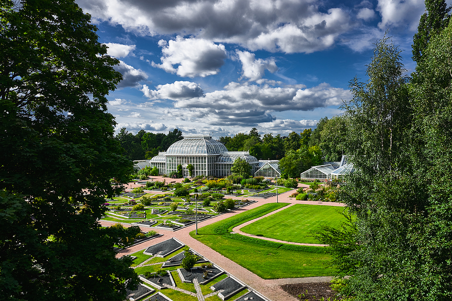 Botanischen Garten Kaisaniemi in Helsinki, Finnland