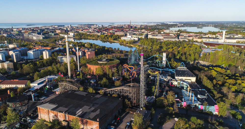 Der Vergnügungs- und Freizeitpark Linnanmäki in Helsinki.
