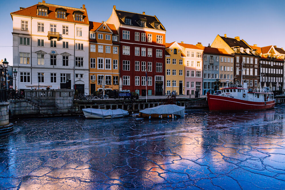Kopenhagen im Winter, Dänemark