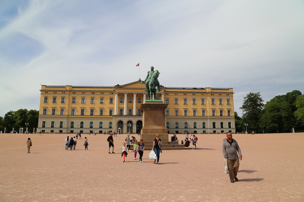 Königspalast in Oslo, Norwegen