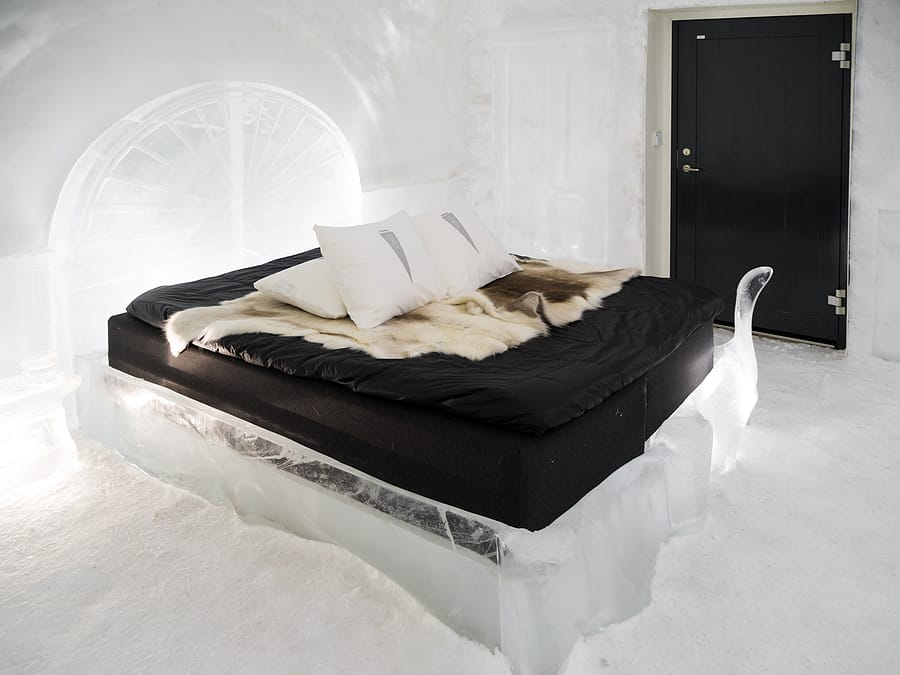Die Zimmer im Eishotel
