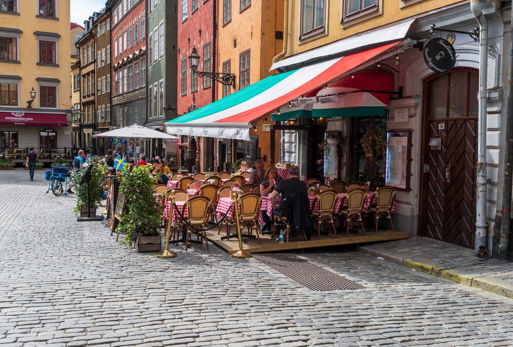 Restaurants in der Altstadt von Stockholm