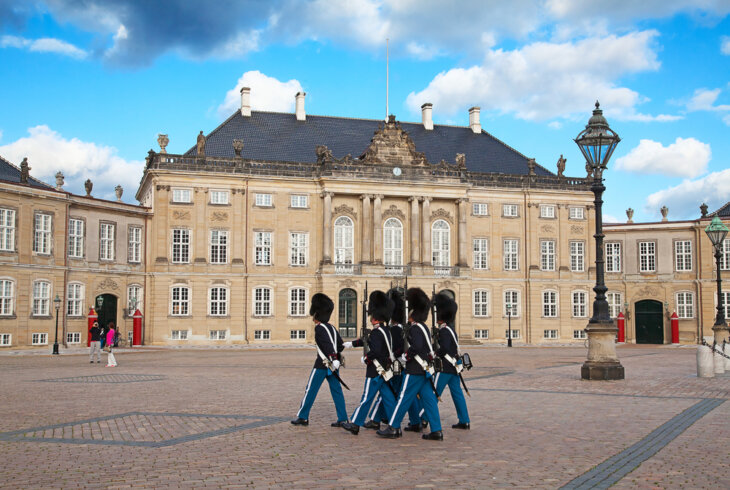 Schloss Amalienborg in Dänemark