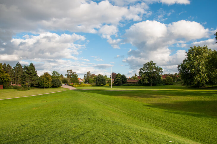 Grüner Park in Roskilde