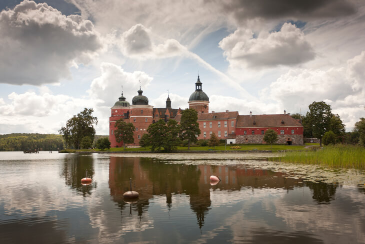 Schloss Gripsholm am Ufer des Mälaren-Sees