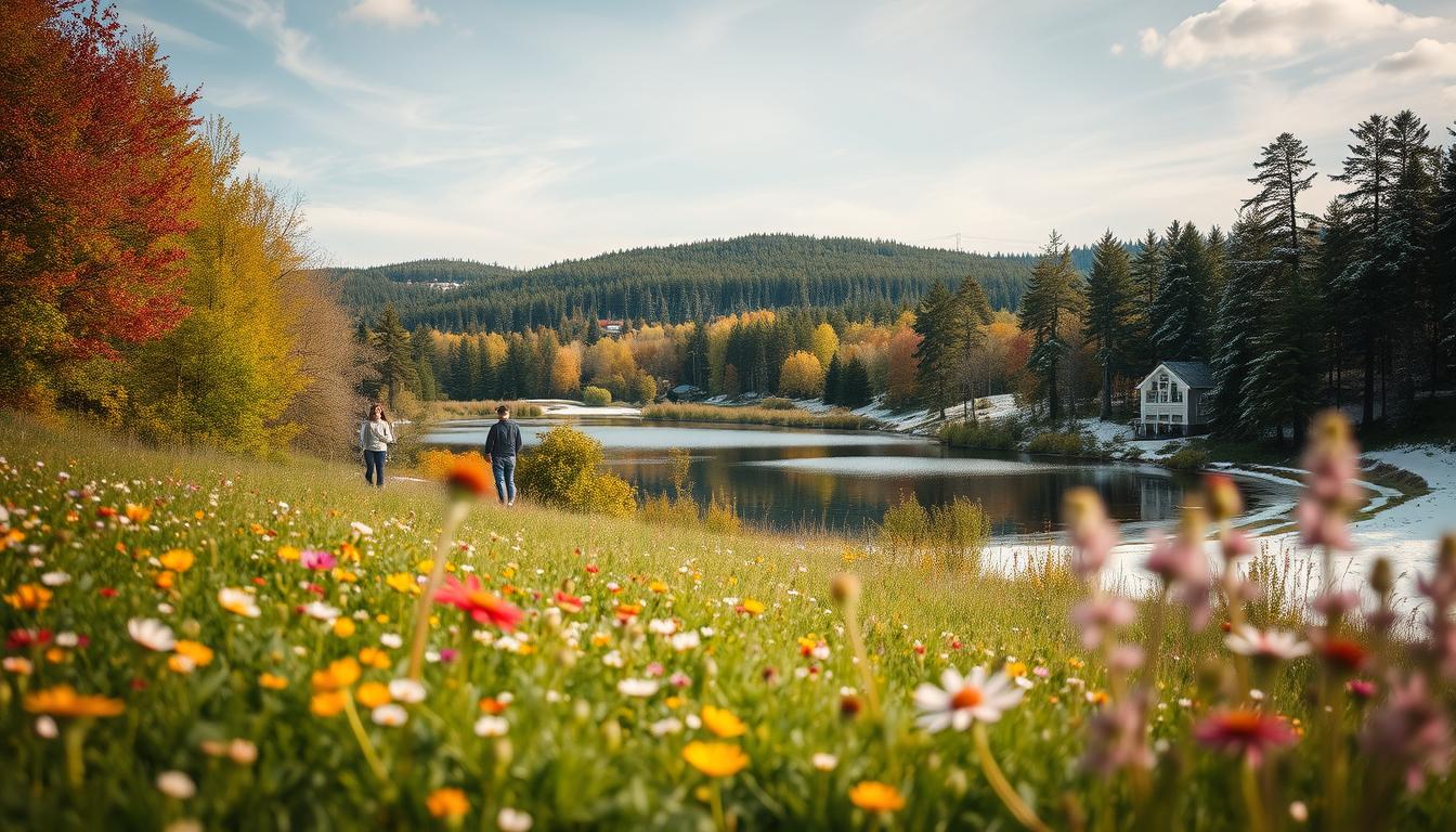 Die vier Jahreszeiten in Schweden