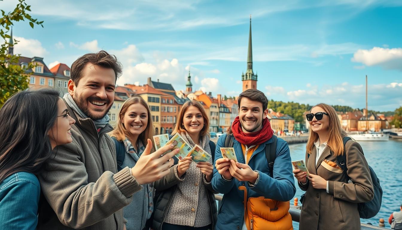 A scenic view of Sweden's picturesque landscapes showcasing iconic landmark...